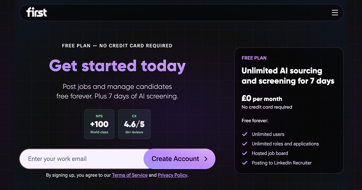 Get started for free | First